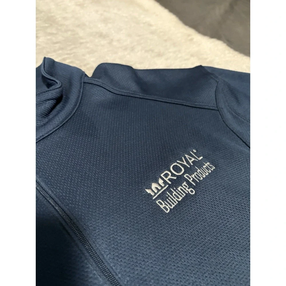 New Nike Golf‎ Men's 1/4 Zip Blue Pullover Sweater Size XL LOGO